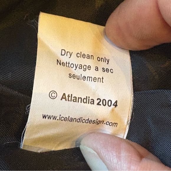 Icelandic Design Women's Full zip Wool Sweater Green/Purple Multi Size Medium - Picture 9 of 10